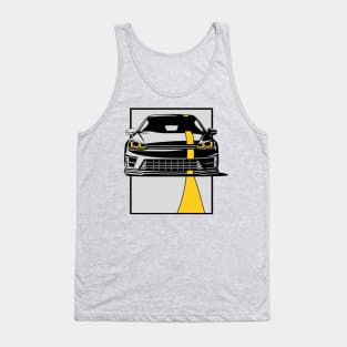 black car yellow stripe Tank Top